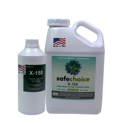 국내-세이프코트의 X-158 곰팡이 억제제 3.78L - 민감체질인 거주지 곰팡이방지제 무독무해 물리적 친환경 방곰팡이 코팅제. - 0.94L / 3.78L 용량옵션, 의사추천 미국산 방곰팡이제 